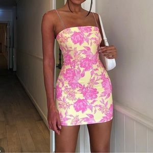 Summer floral mini dress